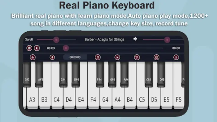 Real Piano-Piano Keyboard android App screenshot 4