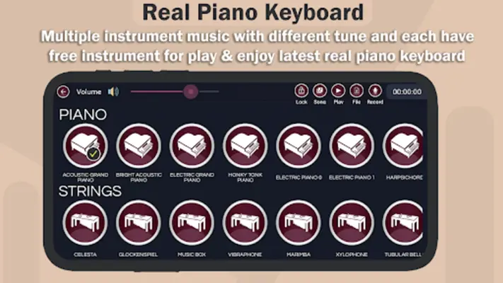 Real Piano-Piano Keyboard android App screenshot 5